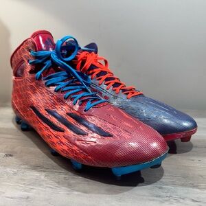 Adidas Adizero Don't Mess With Texas Football Cleats Red Men's Sz 12.5